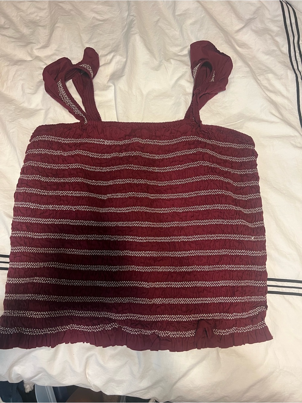 Smocked tank top